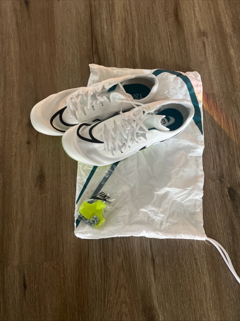 Nike Zoom Superfly Elite 2 Track Shoes Mens Size 13 White Spruce FZ9662-100